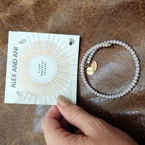 Alex and Ani Light Amethyst Crystal bangle